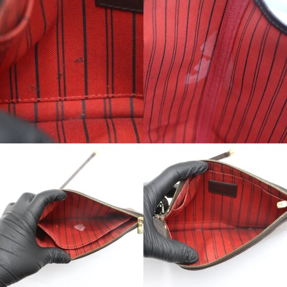 Louis Vuitton Neverfull GM Damier Ebene Canvas Tote Bag w/ Pochette - Picture 16 of 16